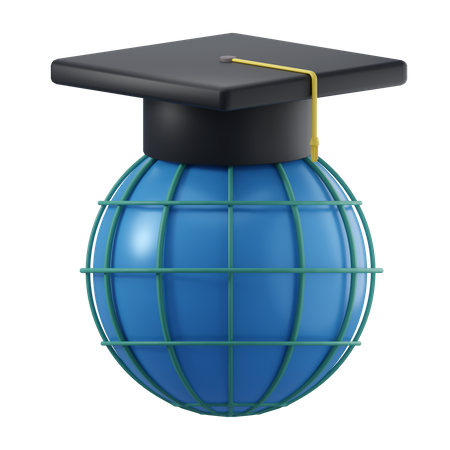 World Education  3D Icon