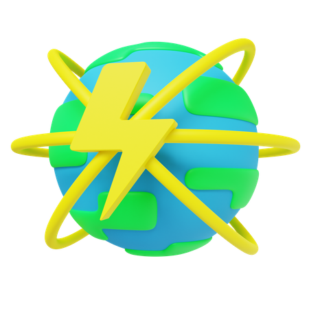 World Electricity  3D Icon