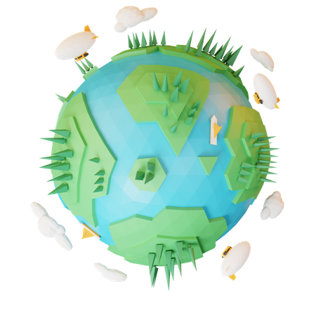 World Environment Day  3D Illustration