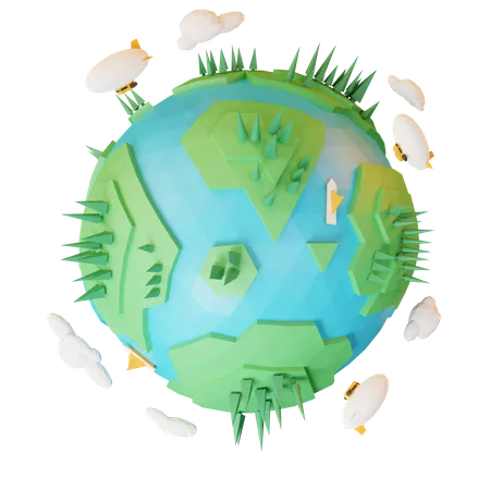 World Environment Day  3D Illustration