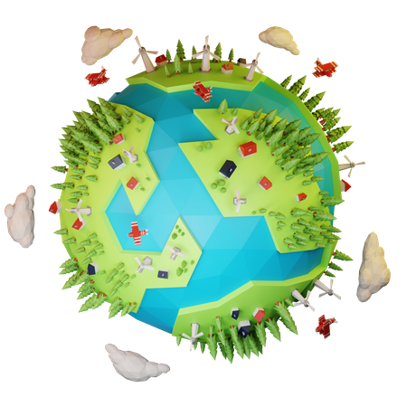 World Environment Day  3D Illustration