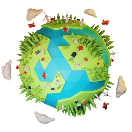 World Environment Day  3D Illustration