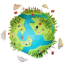environment day 3d logo