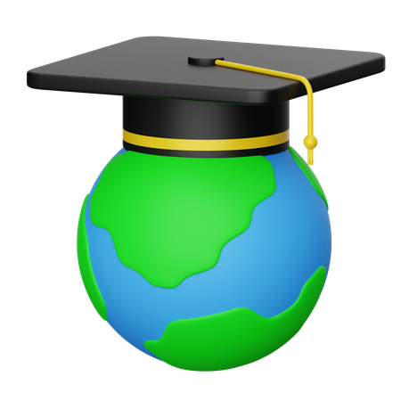 World Graduation  3D Icon
