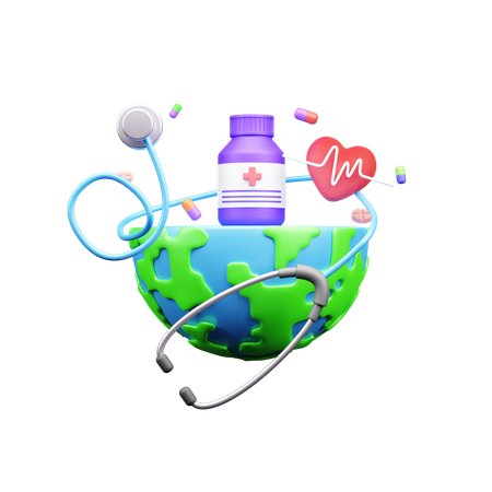 World Health Day  3D Icon