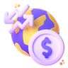 world inflation 3d logo