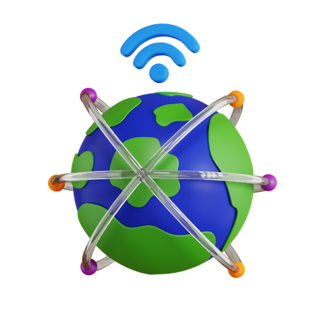 World Internet  3D Icon