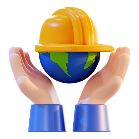 World Labour Day Symbol  3D Icon