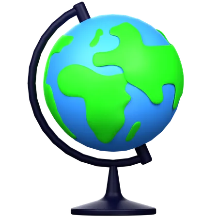 World Map  3D Icon