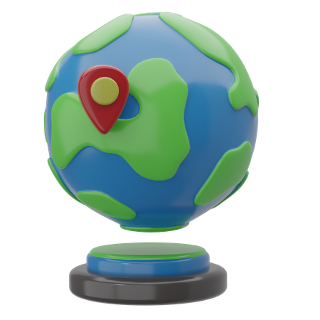 World Map  3D Icon