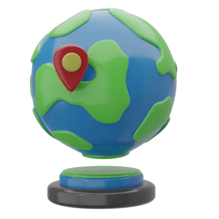 World Map  3D Icon