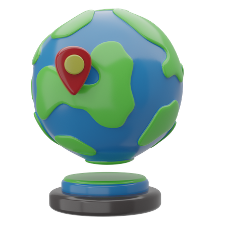 World Map  3D Icon