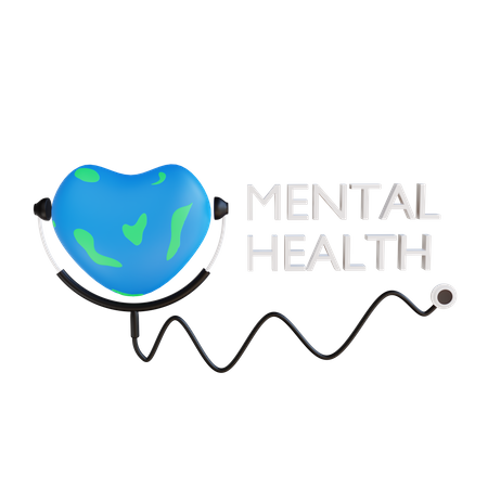 World Mental Health Day  3D Icon