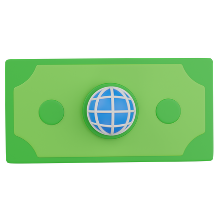 World Money  3D Icon