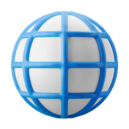 World Network  3D Icon