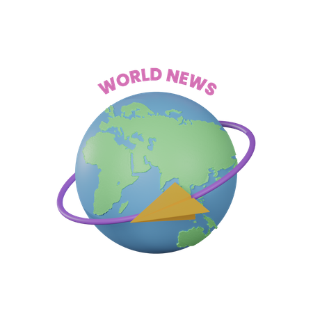 World News  3D Icon