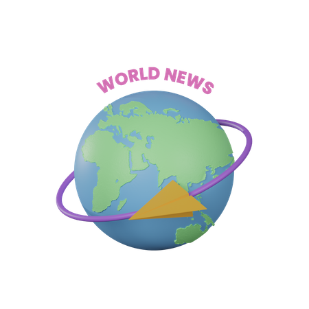 World News 3D Icon