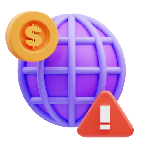 World Recession  3D Icon