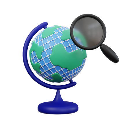 World Search  3D Icon