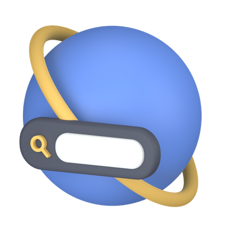 World search  3D Icon