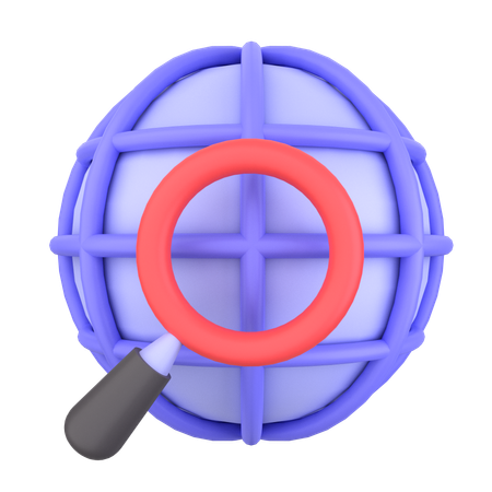 World Search  3D Icon