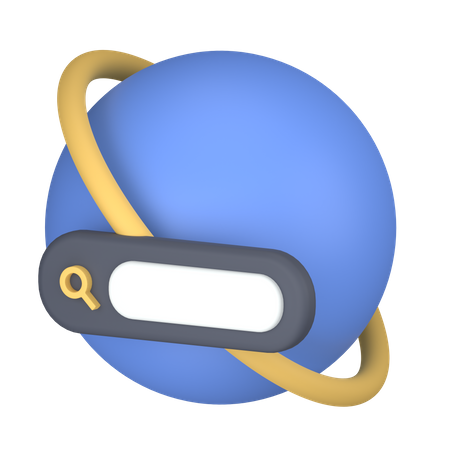 World search  3D Icon