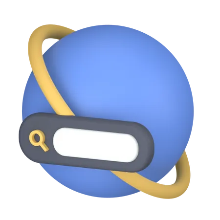 World search  3D Icon