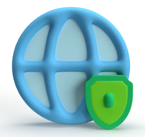 World Security  3D Icon