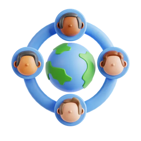 World Solidarity  3D Icon