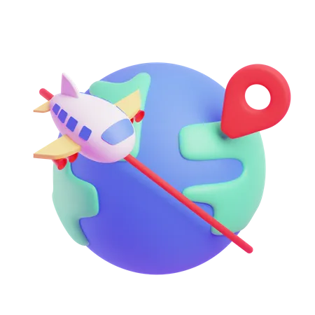 World Tour  3D Icon