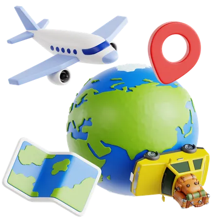 World Tour  3D Icon