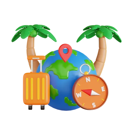 World Tourism Day  3D Icon