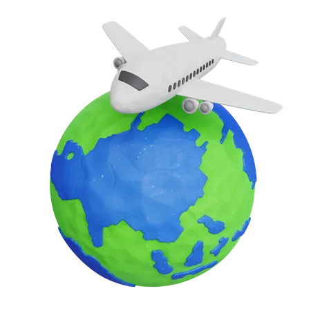 World Travel  3D Icon