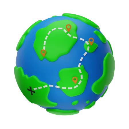 World Travel  3D Icon