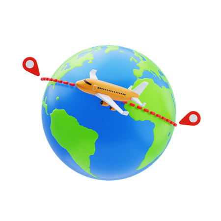 World Travel  3D Icon