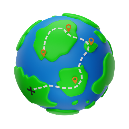 World Travel  3D Icon