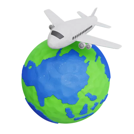 Travel Flight 3 D Illustration 3D Icon