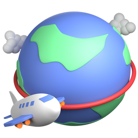 World Trip  3D Icon