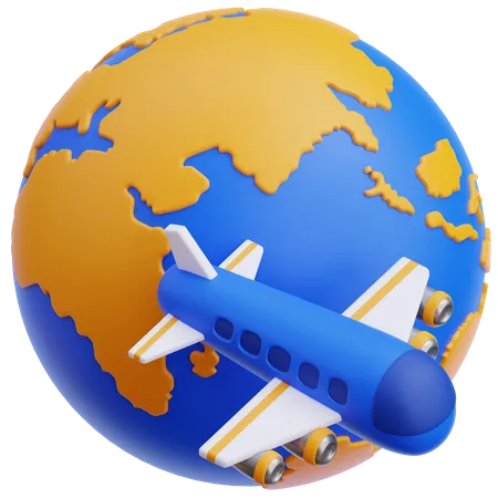 World Trip  3D Icon