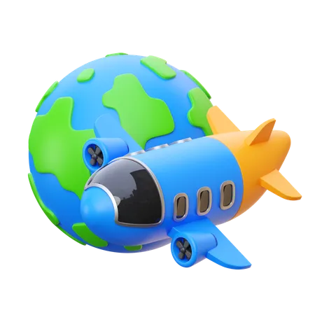 World Trip  3D Icon