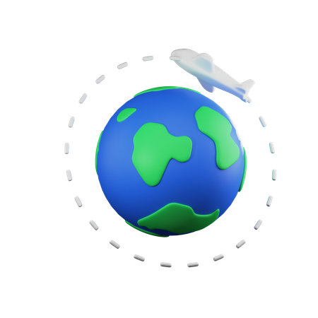 World Trip  3D Icon