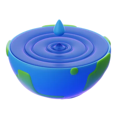 World Water  3D Icon