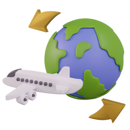 World Wide Delivery  3D Icon