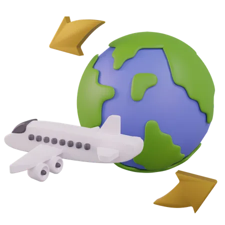 World Wide Delivery  3D Icon