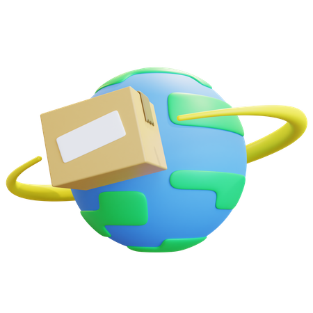 World Wide Shipping  3D Icon