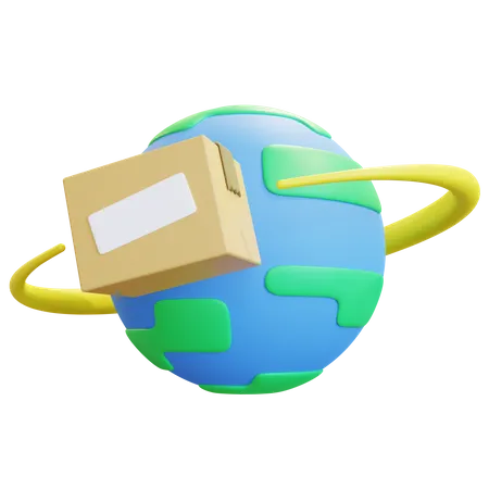 World Wide Shipping  3D Icon