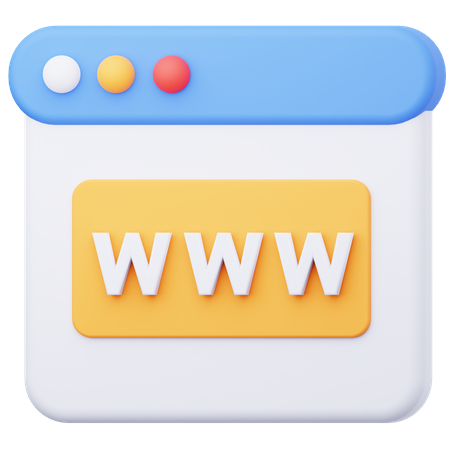 World Wide Web  3D Icon