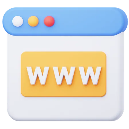 World Wide Web  3D Icon