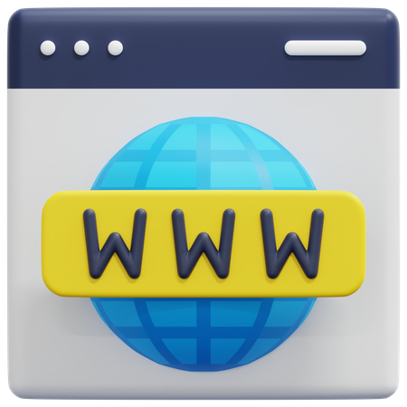 World Wide Web  3D Icon