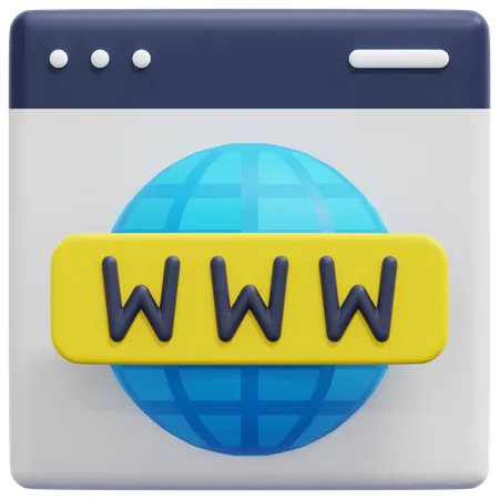 World Wide Web  3D Icon